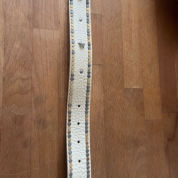 Zadig & Voltaire Starlight Leather Belt, Gold & Silver Studs & Stars, Like New - Picture 11 of 11